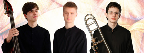 Никита Домолоков (контрабас), Иван Доброродный (фортепиано), Кирилл Сероштан (тромбон)